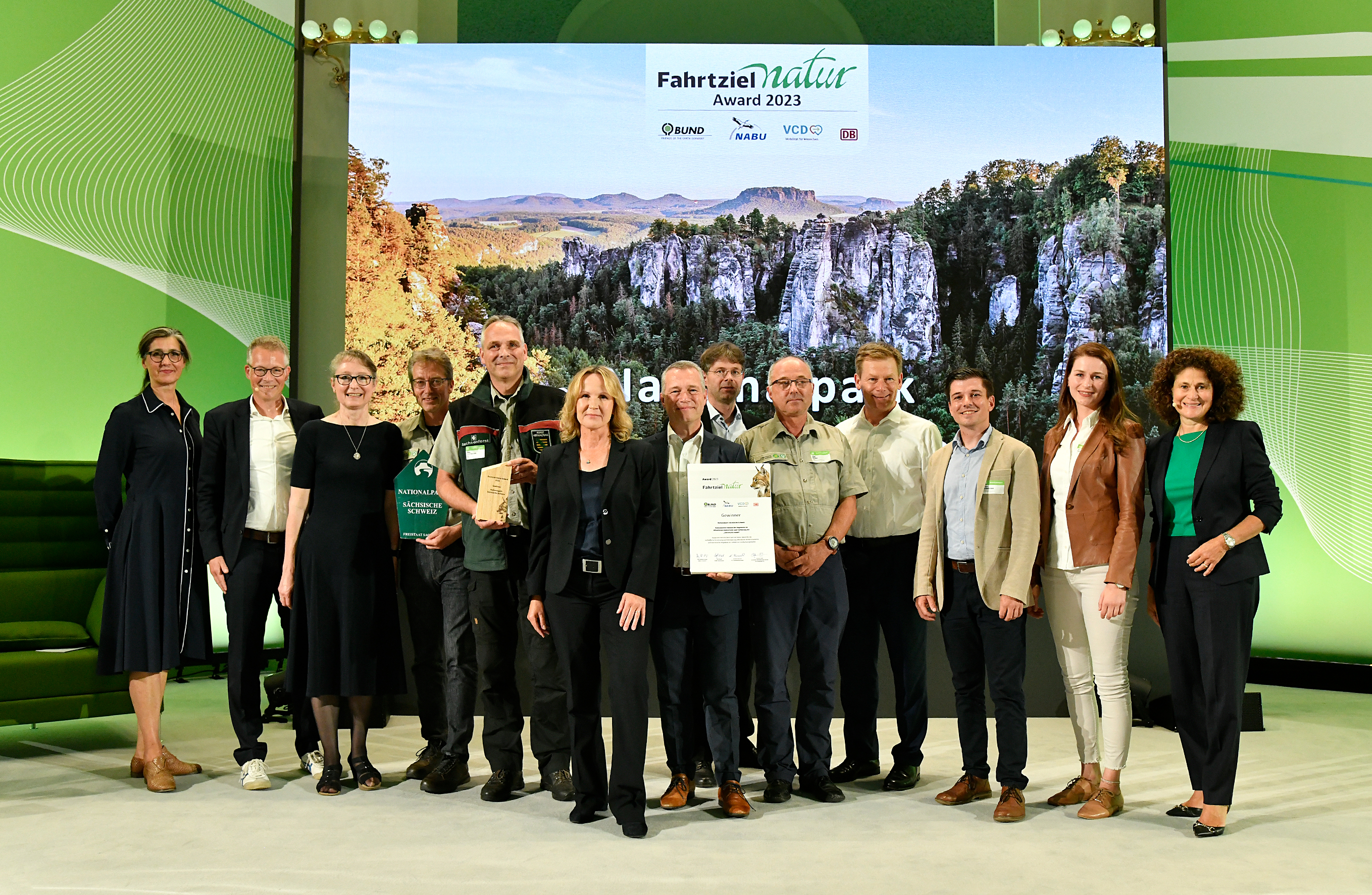 Siegerehrung zum Fahrtziel Natur Award 2023